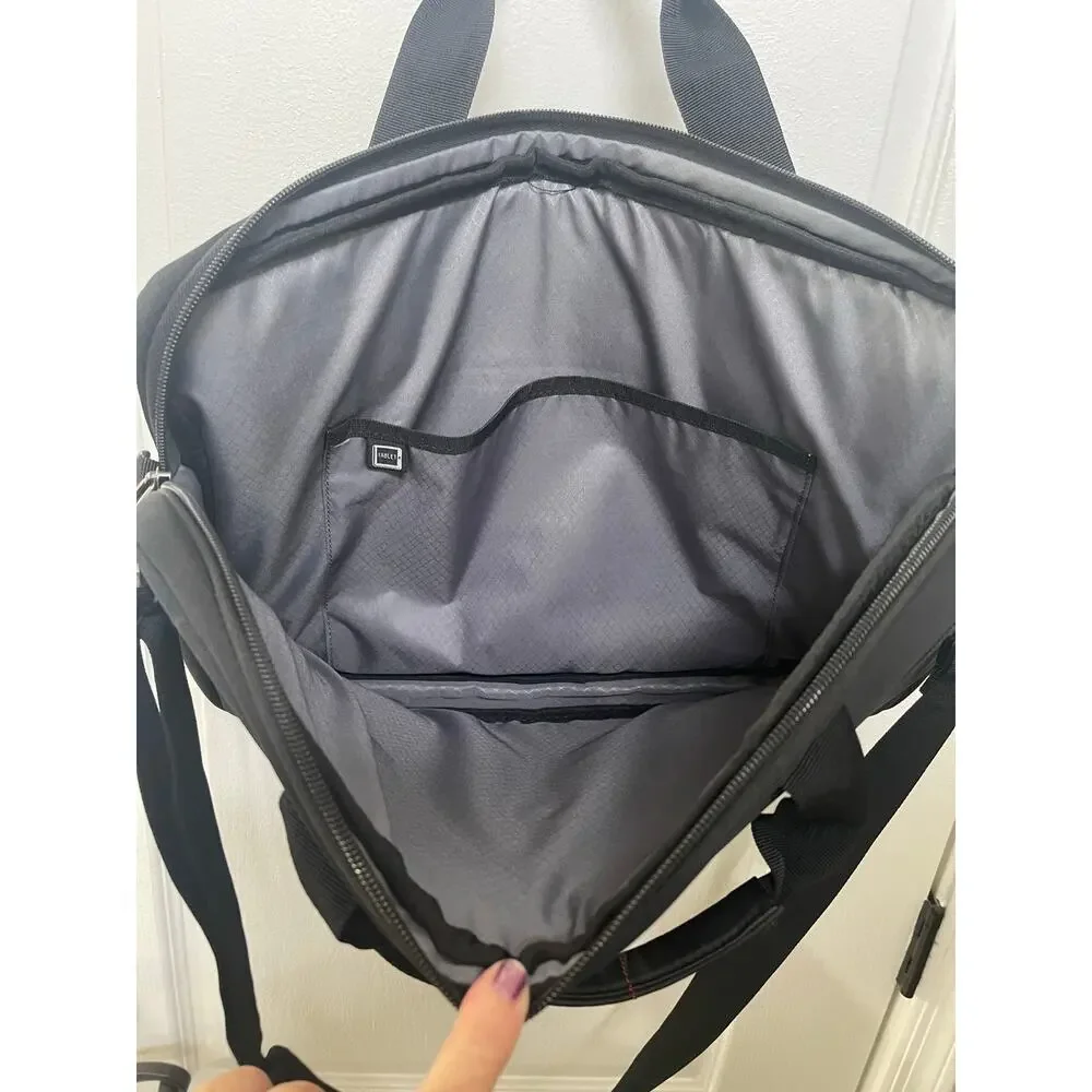 Samsonite slim black nylon and neoprene laptop bag